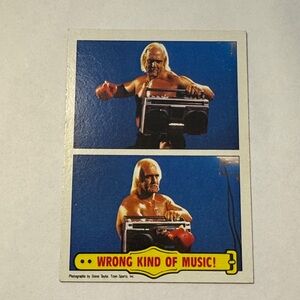 #56 Hull Hogan 1985 Vintage Wrestling Trading Card